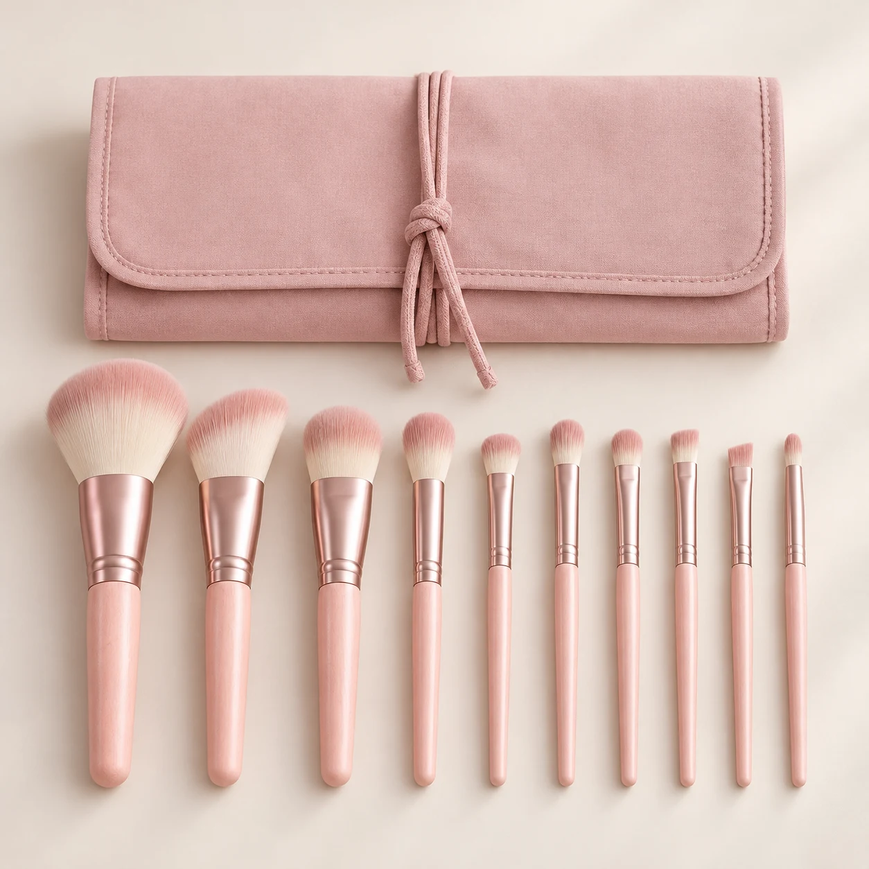 Petal Edit Brush Collection in Pink + Cream