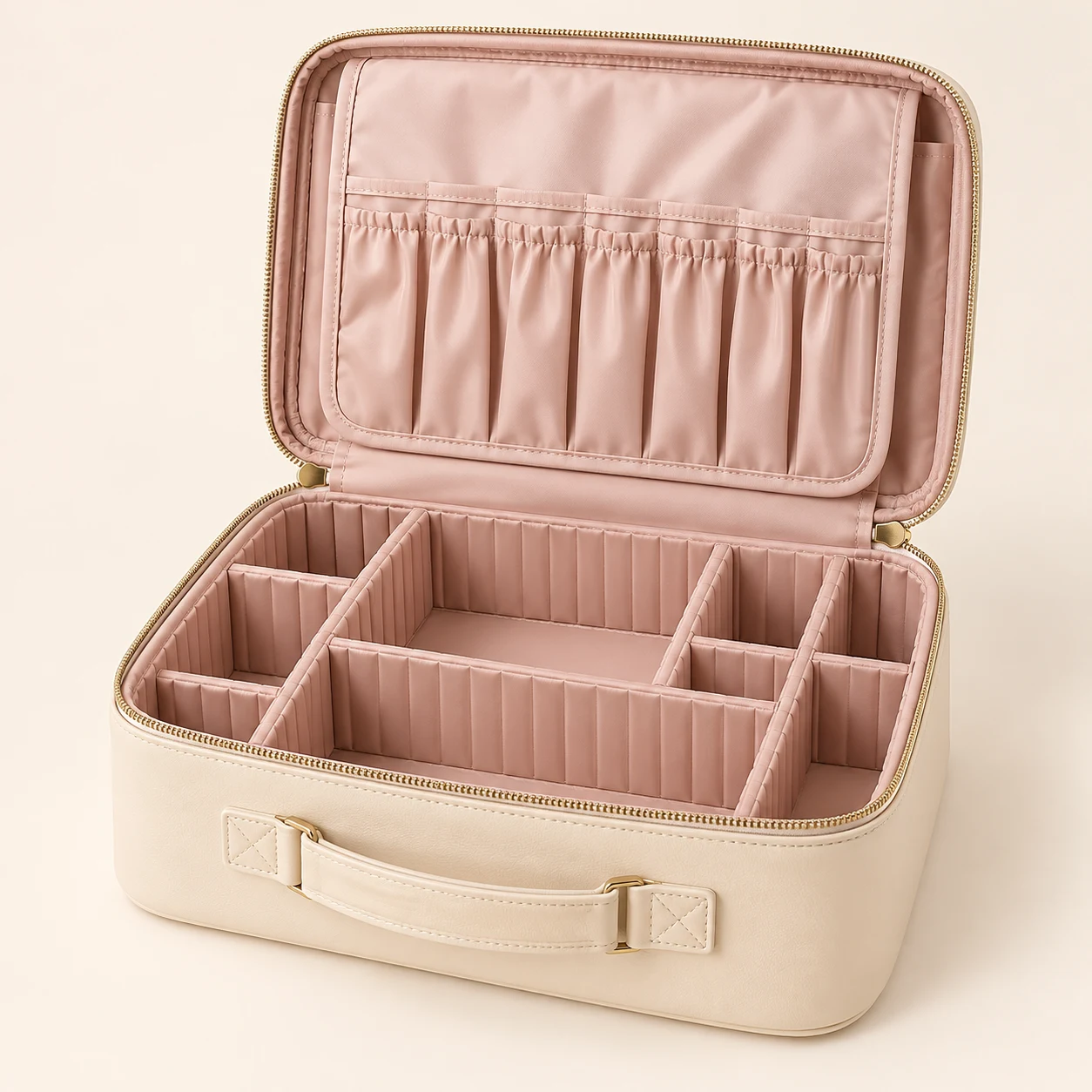 Sweet Escape Beauty Weekender in Cream