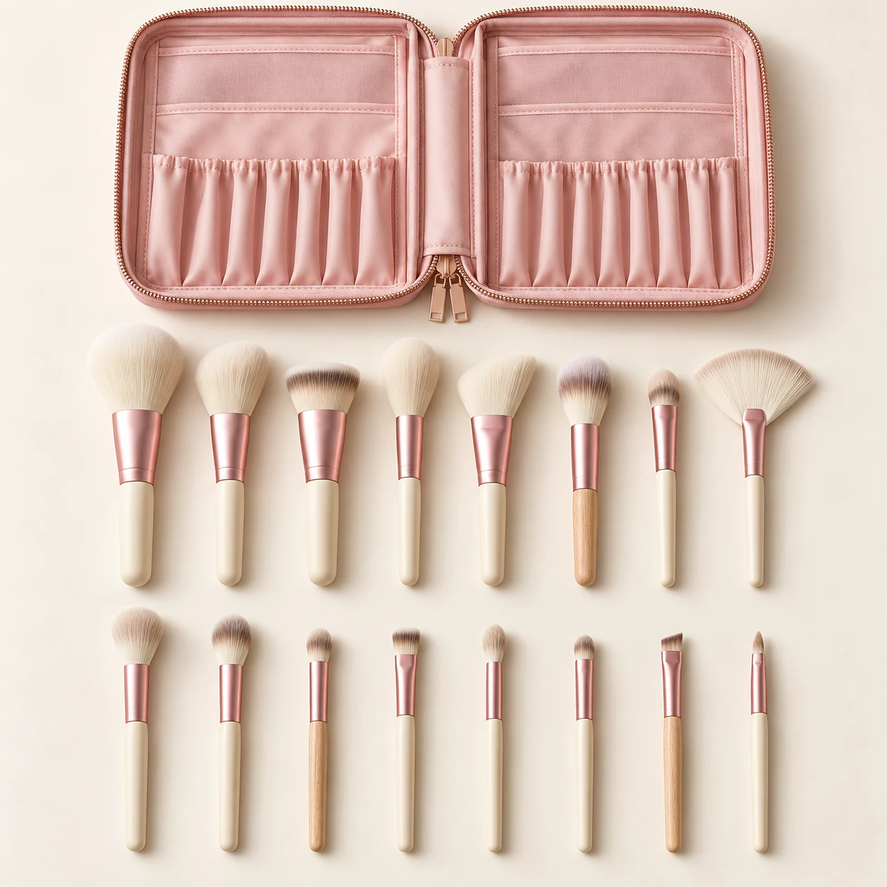 Metashyft Signature Brush Library in Cream + Pink